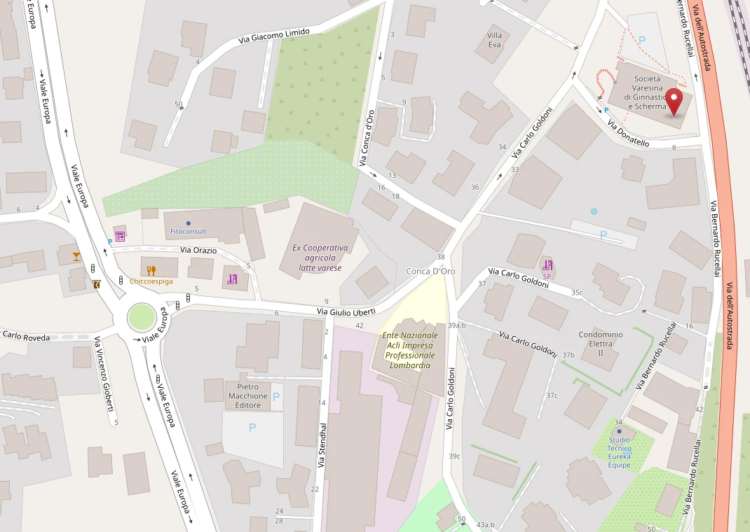 mappa stradale dojo